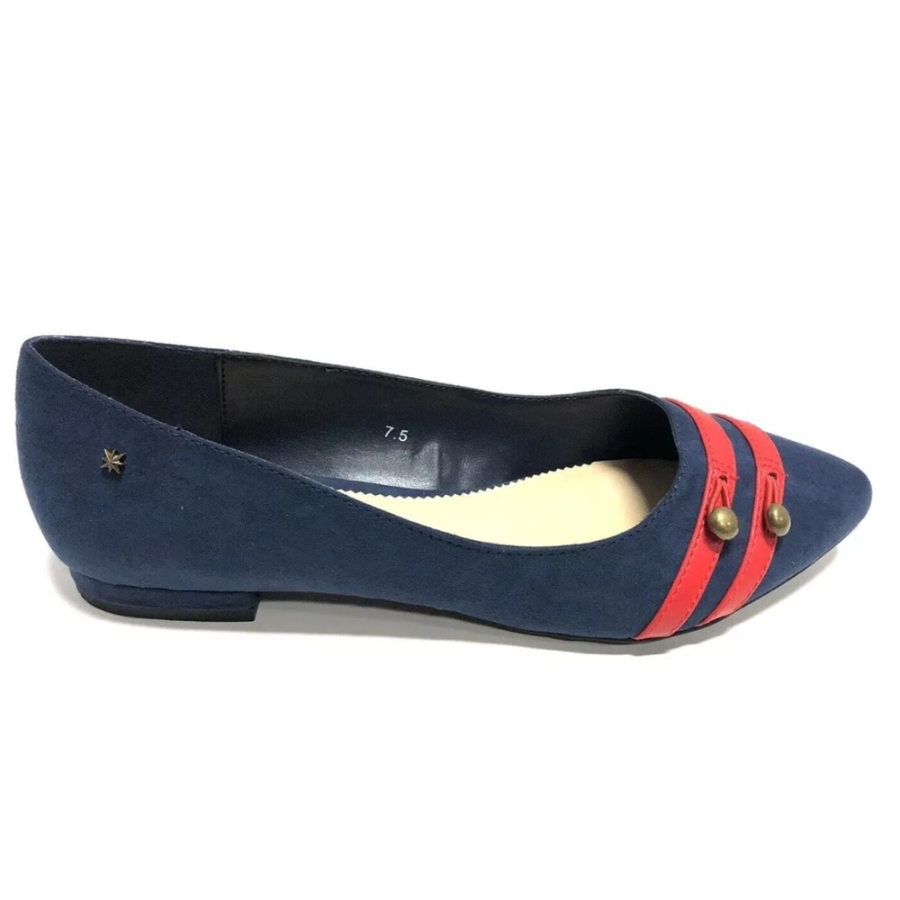 Callisto Women’s Bookstore Navy Slip-On Flats, Size 7.5M.